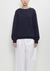 Shop Carven Cashmere Bow Collar Pullover In Ink