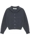 Carven Cashmere Cardigan In 灰色