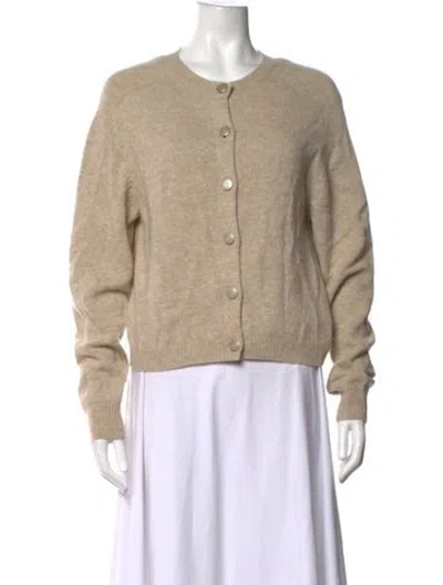Pre-owned Carven Cashmere Crew Neck Sweater In Neutrals