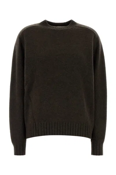 Carven Cashmere Oversize Sweater In Brown