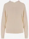 Carven V-neck Cashmere Sweater In Neutral