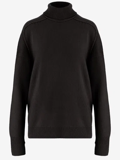Carven Cashmere Sweater With Turtle Neck In Brown