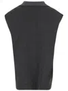 Carven Cashmere Top With Neck Scarf In Black