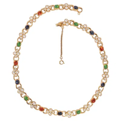 Pre-owned Carven Choker In Gilded Metal In Multi