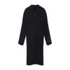 Carven Wool Wrap Coat In Blue