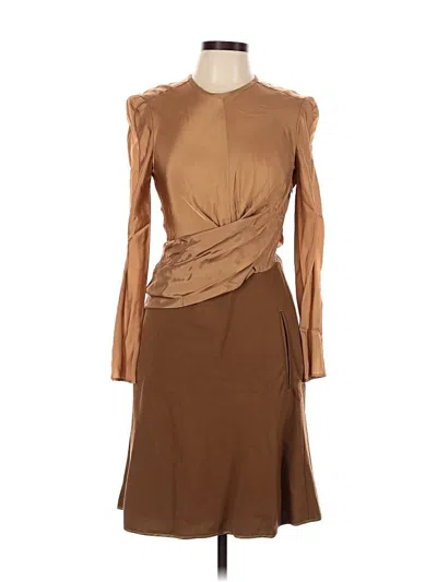 Pre-owned Carven Cocktail Dress In Brown