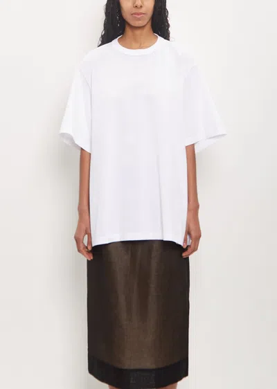 CARVEN COTTON JERSEY COLLAR TIE T-SHIRT
