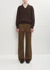 Carven Cotton Pleat-front Trouser In Brown