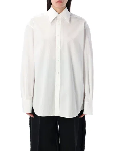 Carven Oversized Shirt In Loose Fit For Women In White