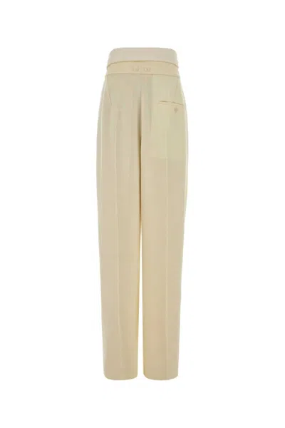 Carven Cream Gabardine Orchidã¨ Pant In Neutral