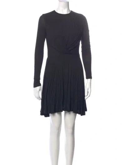 Pre-owned Carven Crew Neck Mini Dress In Purple