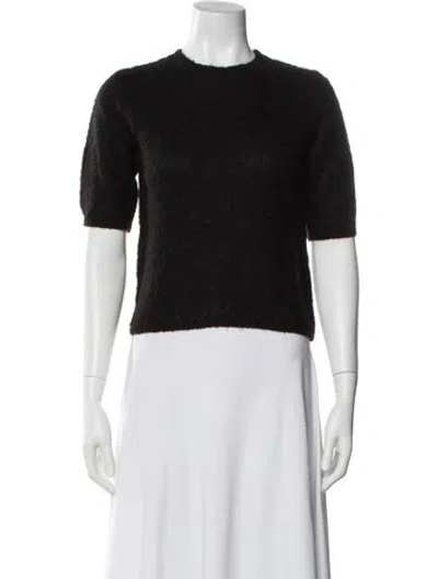 Pre-owned Carven Crew Neck Sweater In Black