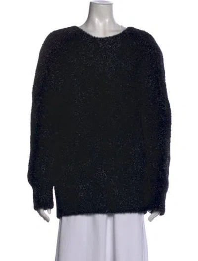 Pre-owned Carven Crew Neck Sweater In Black