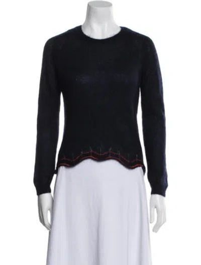 Pre-owned Carven Crew Neck Sweater In Blue