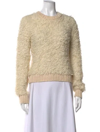 Pre-owned Carven Crew Neck Sweater In Neutrals