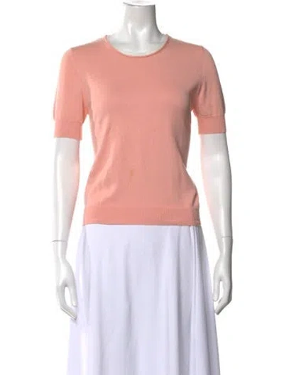 Pre-owned Carven Crew Neck Sweater In Orange