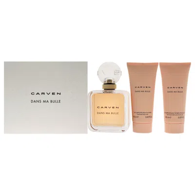 Carven Dans Ma Bulle By  For Women - 3 Pc Gift Set 3.3oz Edp Spray, 3.3oz Body Milk, 3.3oz Shower Gel In Multi