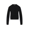 CARVEN DEEP BLACK SILK CARDIGAN