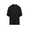 CARVEN DEEP BLACK SILK T-SHIRT