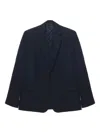 Carven Double-breasted Wool Jacket In Black