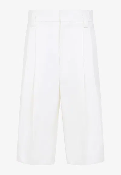 CARVEN DOUBLE-PLEATS BERMUDA SHORTS