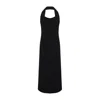 Carven Halter Neck Evening Dress With Flattering Silhouette