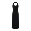 Carven Halter Neck Evening Dress With Flattering Silhouette