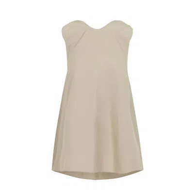 Carven Draped Back Top For Women In Neutral