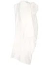 Carven White Sleeveless Midi Dress