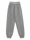 Carven Elastic-cuffed Track Pants In Gray