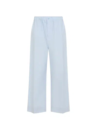 Carven Effortless Pull-on Trousers For Women In Blue