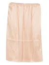 Carven Elasticated-waistband Mini Skirt In Pink