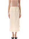 Carven Midi Skirt Double In White