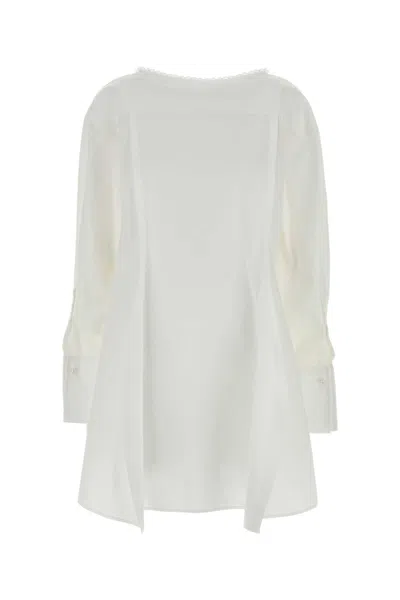Carven Dr452-short Esperanto Dress In White