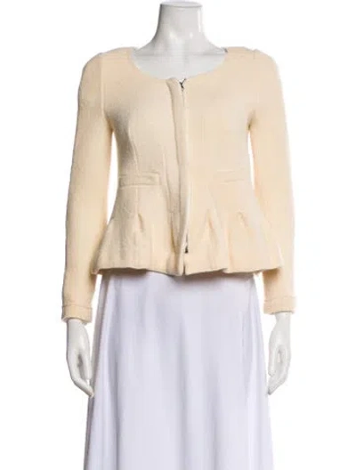 Pre-owned Carven Evening Jacket In Neutral