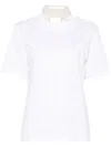 Carven Faux Pearl-embellished Cotton-jersey T-shirt
