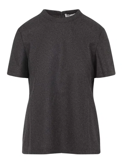 Carven Fitted T-shirt In Brown