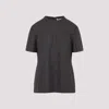 Carven High-neck Brown Virgin Wool T-shirt In Black