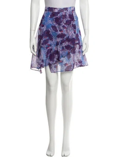 Pre-owned Carven Floral Print Knee-length Skirt In Multi