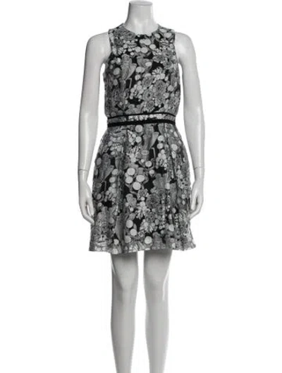 Pre-owned Carven Floral Print Mini Dress In Multi