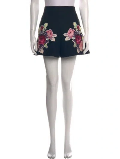 Pre-owned Carven Floral Print Mini Shorts In Multi