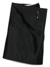 Carven Wrap-effect Embellished Crepe Midi Skirt In Black