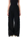 Carven Formal Pant Fringed In Black
