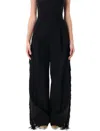 Carven Frined Trousers In Black