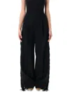 Carven Fringed Trousers With Wide-leg Silhouette