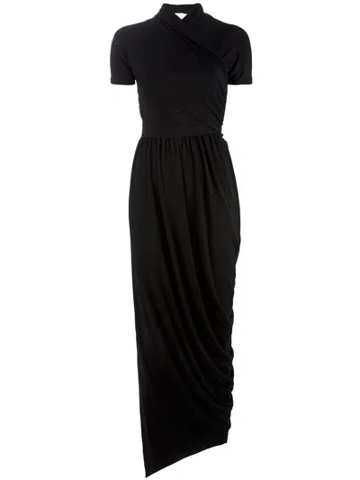 Carven Front Wrap Halter Neck Dress In Animal Print