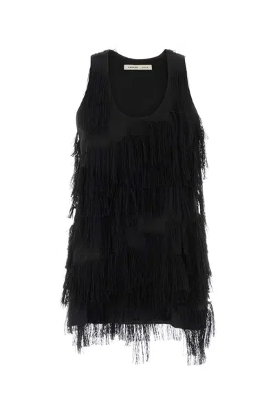 Carven Gabardine Top In Black