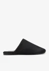 Carven Black Garnier Padded Slippers In Black