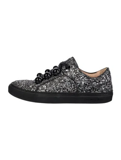 Pre-owned Carven Glitter Sneakers In Multi