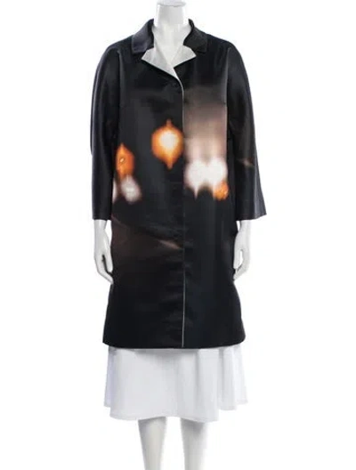 Pre-owned Carven Graphic Print Jacket In Black